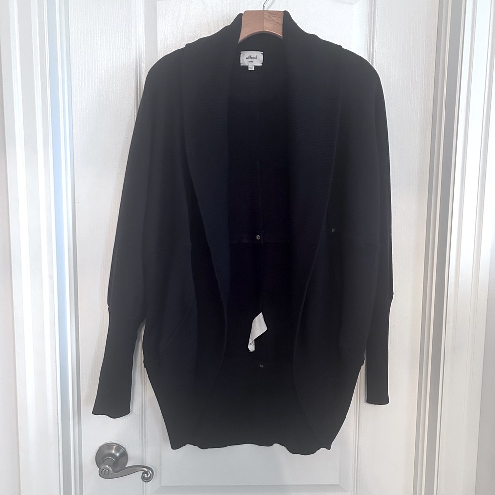 Wilfred Aritizia Diderot Sweater Cardigan Black Size Small